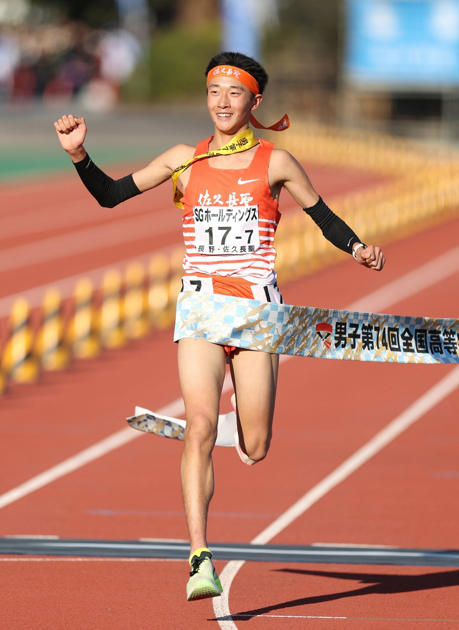 2023年の都大路ではアンカー、24年は4区と区間を選ばない走りができる篠和真　©JIJI PRESS