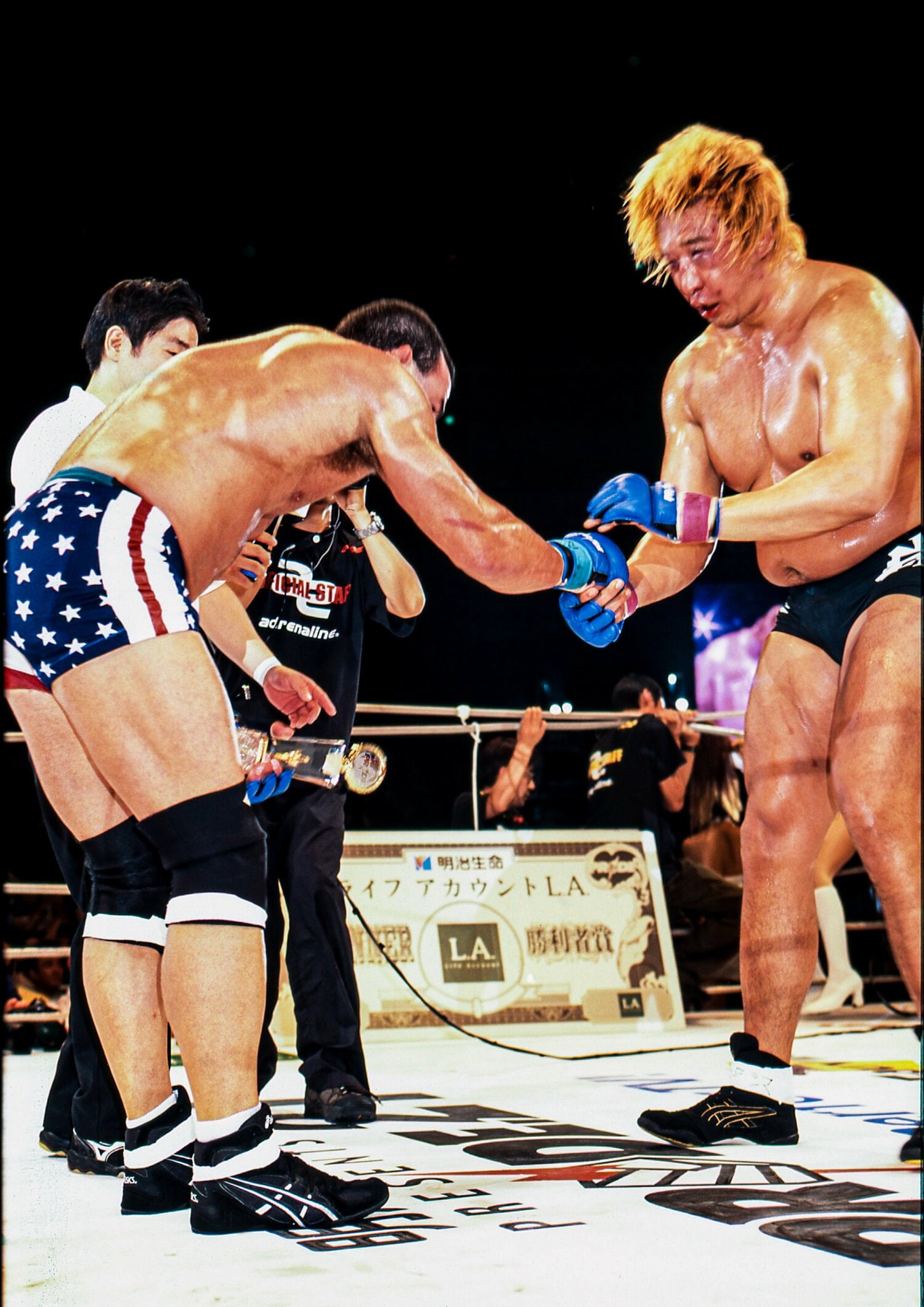 壮絶な殴り合いを繰り広げた相手に対し、フライは「タカヤマサン、アリガトウ」と感謝を述べた