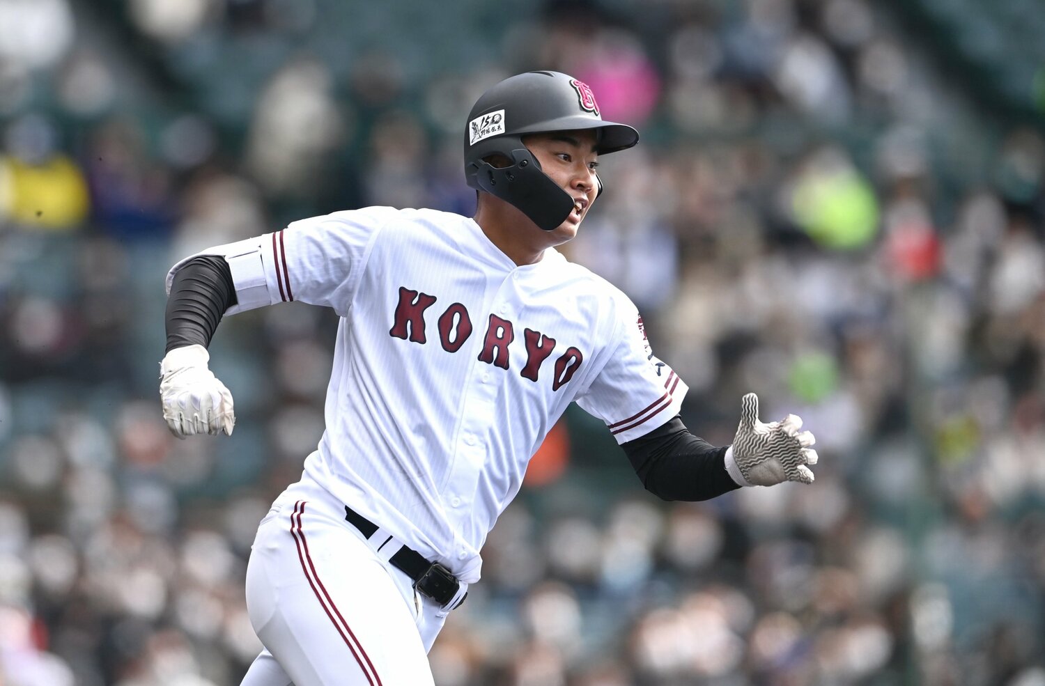 広陵高・真鍋慧一塁手（2年）。2005年6月生まれ　©Sankei Shimbun