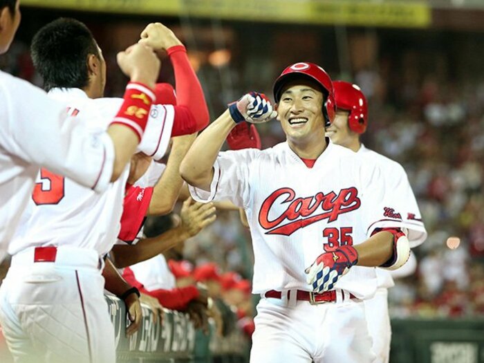 好調広島の流れに乗った下水流昂。和製大砲が覚醒したきっかけとは？＜Number Web＞ photograph by NIKKAN SPORTS