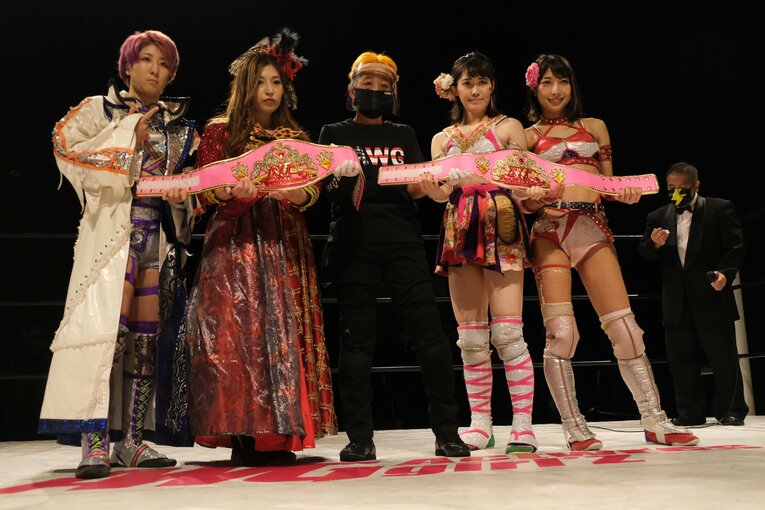 谷ももと組んだ「Wもも」　©Norihiro Hashimoto