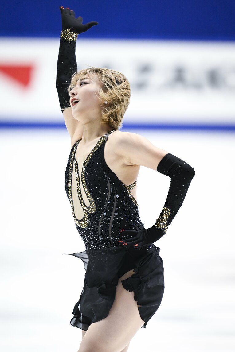 全日本選手権で4連覇を達成した坂本花織　©Asami Enomoto