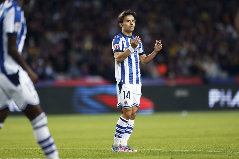 「痛いままやっても…」久保建英が休養決断バルサ戦の事実は“クロスバー直撃”だけでない「ベンチにも姿はなく」「ヤマルも代表戦でケガしたが」(13)