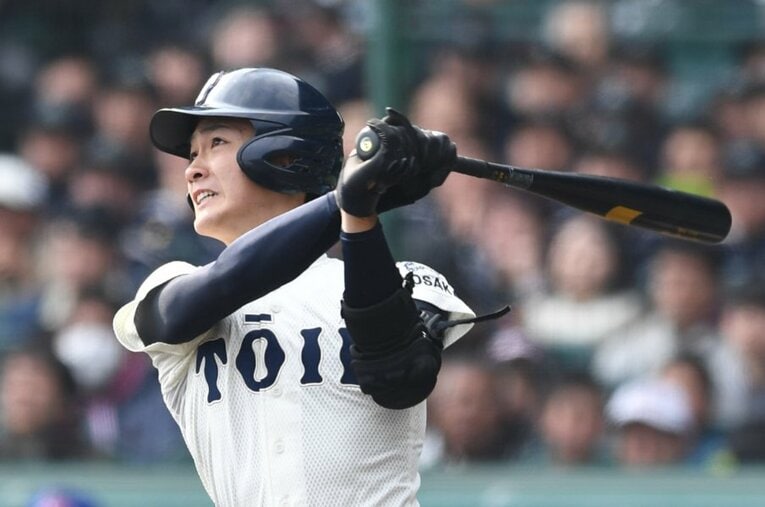 大阪桐蔭「最強世代」メンバーの山田健太内野手 ／ photograph by SANKEI SHIMBUN