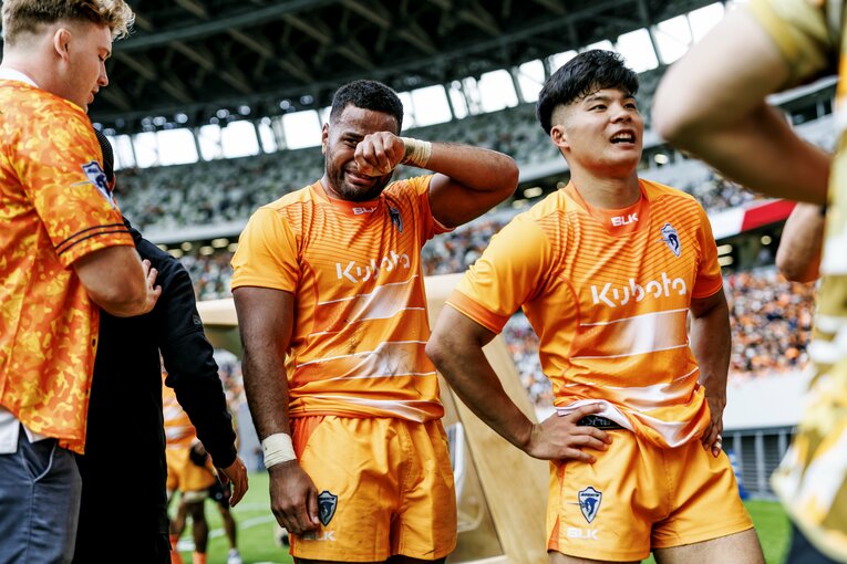 涙するファウレア・マキシ。日本代表候補の一人　©︎Kiichi Matsumoto