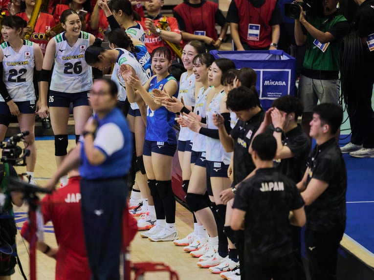 バレーボールネーションズリーグ 韓国戦　©︎Yuki Suenaga