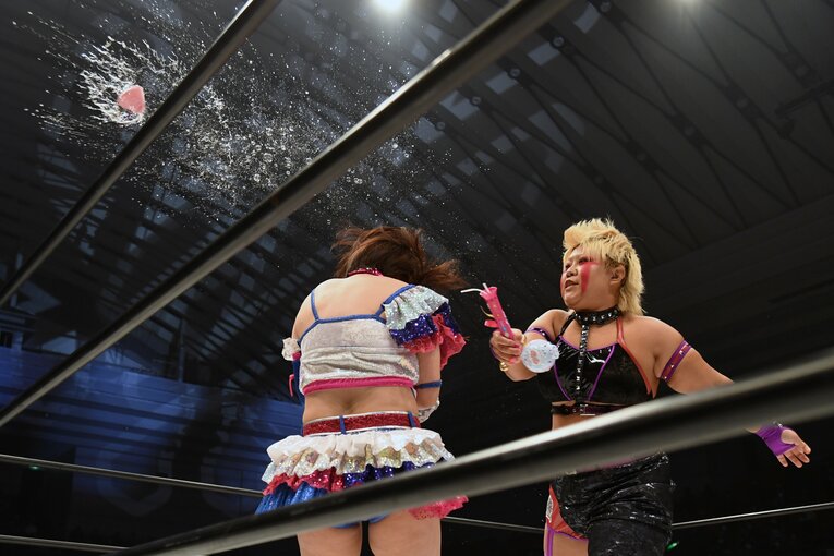 花園桃花のシャボン玉機を破壊する刀羅ナツコ