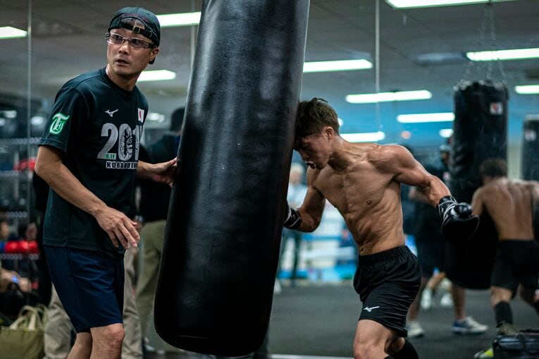 2019年ドネア戦前の公開練習　©Takuya Sugiyama