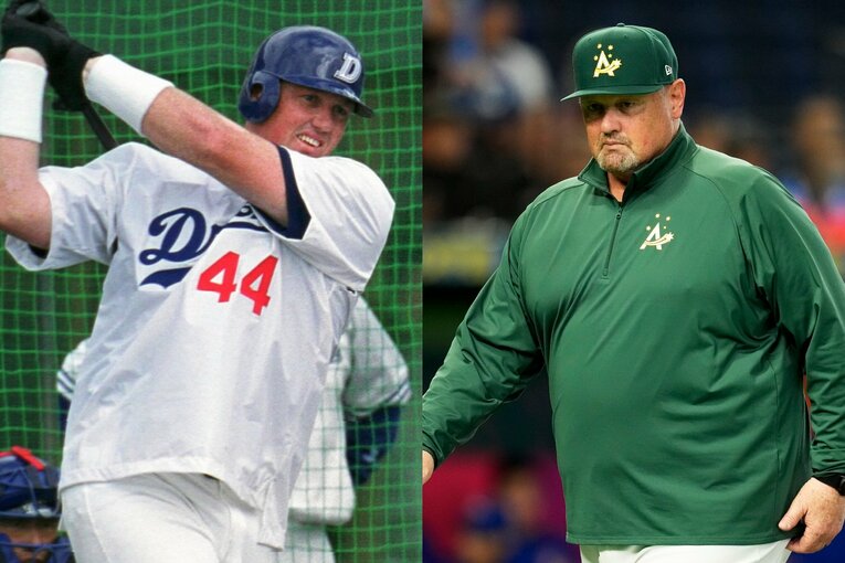 オーストラリア代表のデーブ・ニルソン監督は2000年に登録名「ディンゴ」として中日に在籍していた！　日本との切れない縁と井端監督との秘話とは ／ photograph by JIJI PRESS(L)/Getty Images(R)