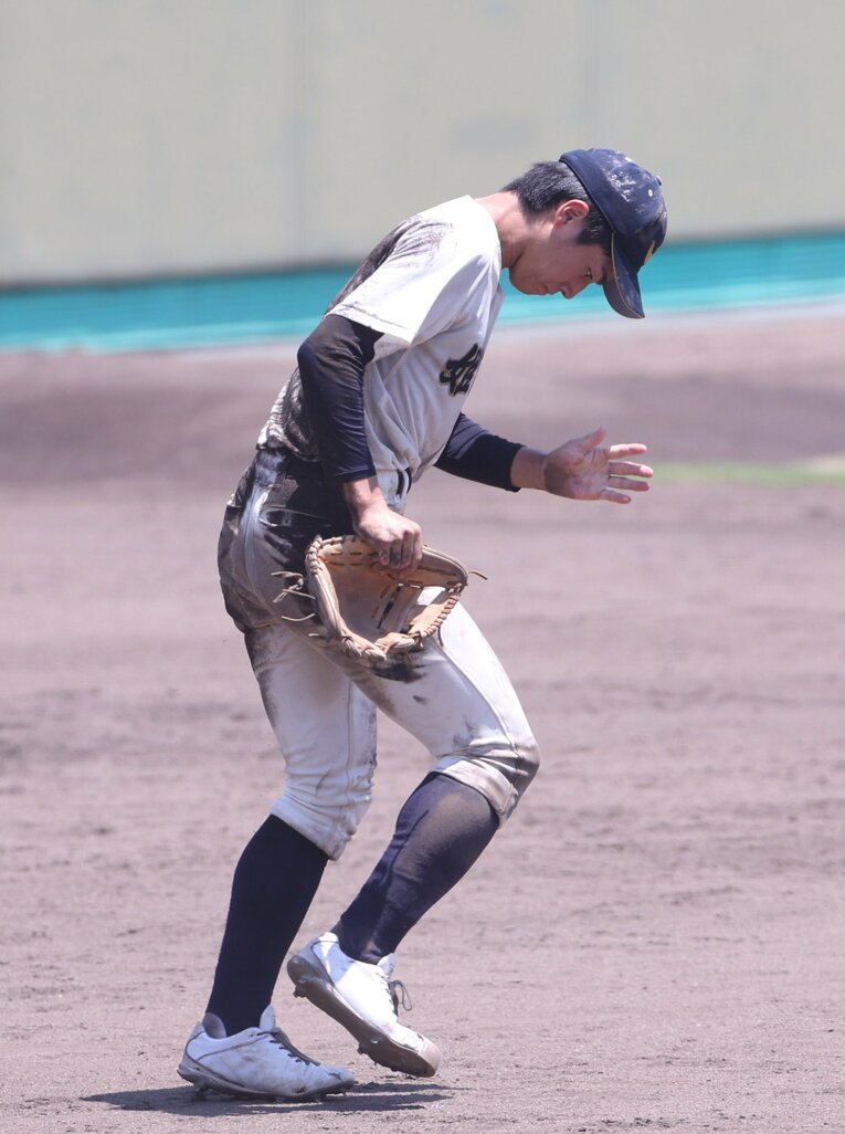 兵庫有数の進学校である姫路西のエース・佐野達哉　©Sankei Shimbun