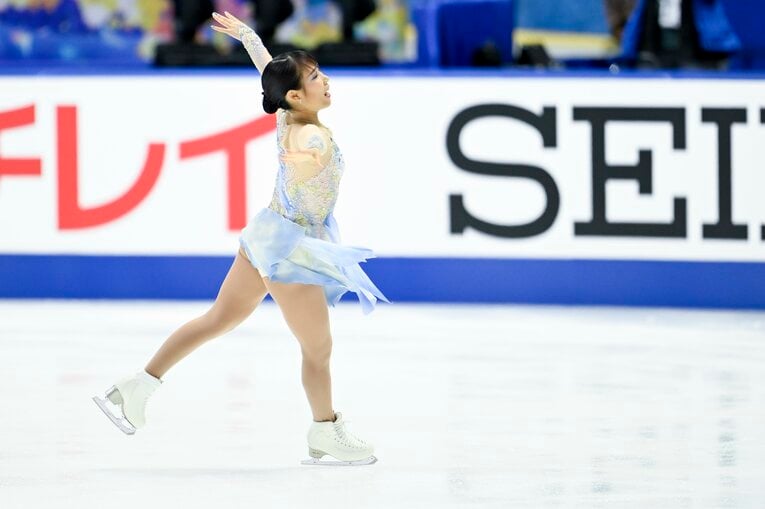 三原舞依のNHK杯フリーの演技　©Asami Enomoto