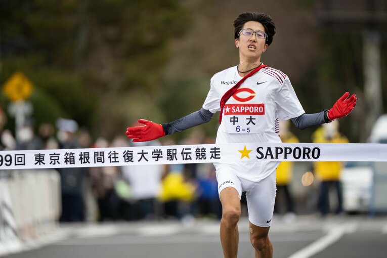 前頭二枚目に選出した阿部陽樹（中央大）は2年時に5区を走って区間3位　©Nanae Suzuki