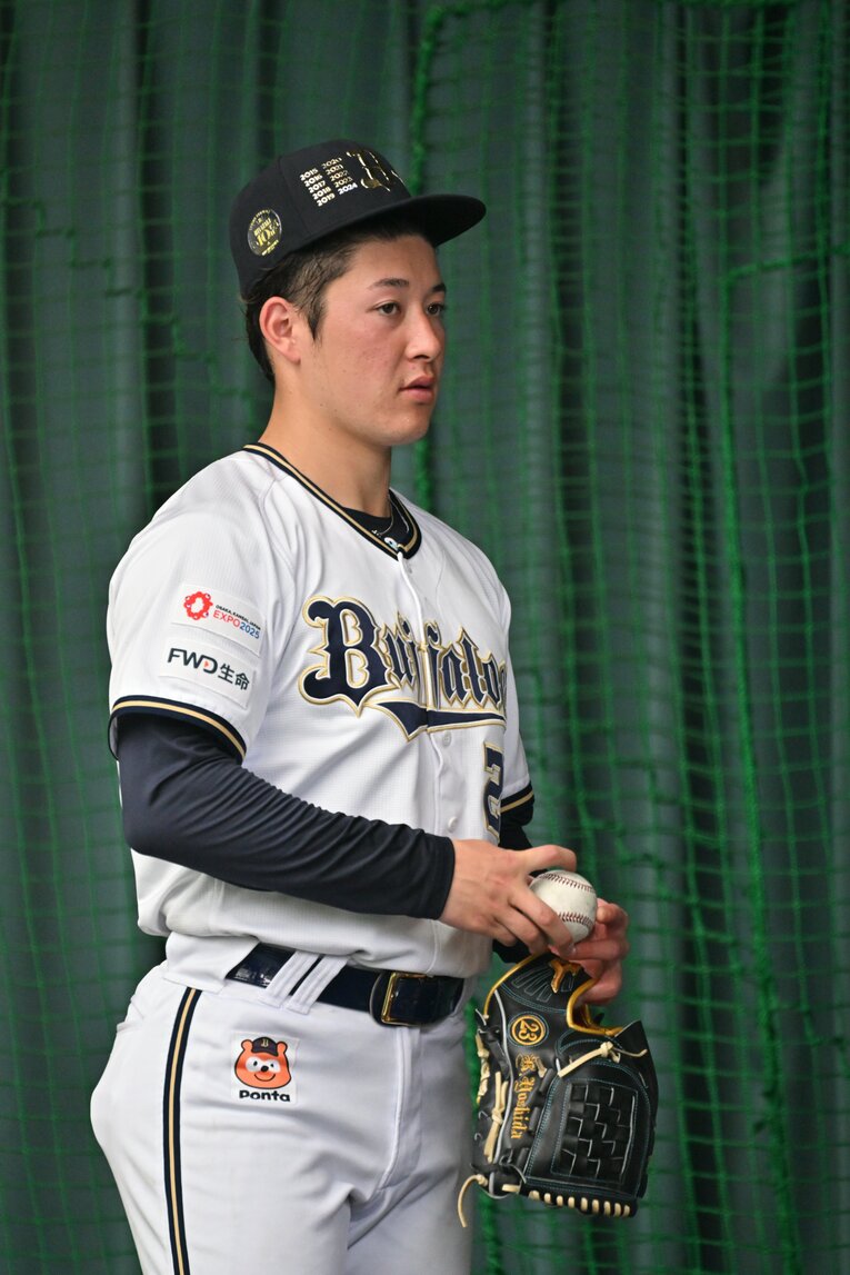 オリックスキャンプで奮闘する吉田輝星　©Hideki Sugiyama