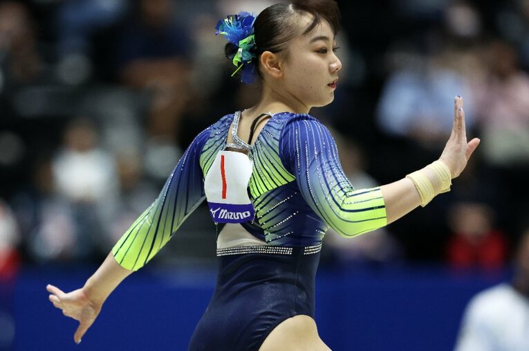NHK杯で3連覇を達成した宮田笙子（19歳）。日本のエースとしてパリ五輪に向かう ／ photograph by Getty Images