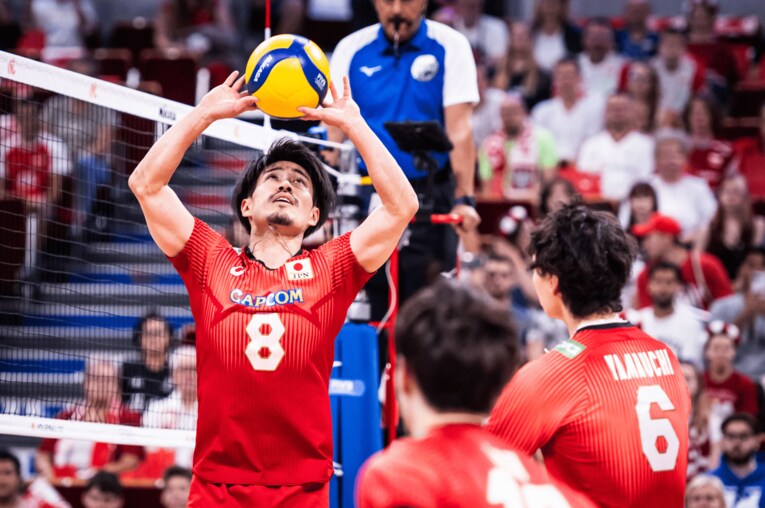 ネーションズリーグ準々決勝（vsスロベニア）©︎FIVB
