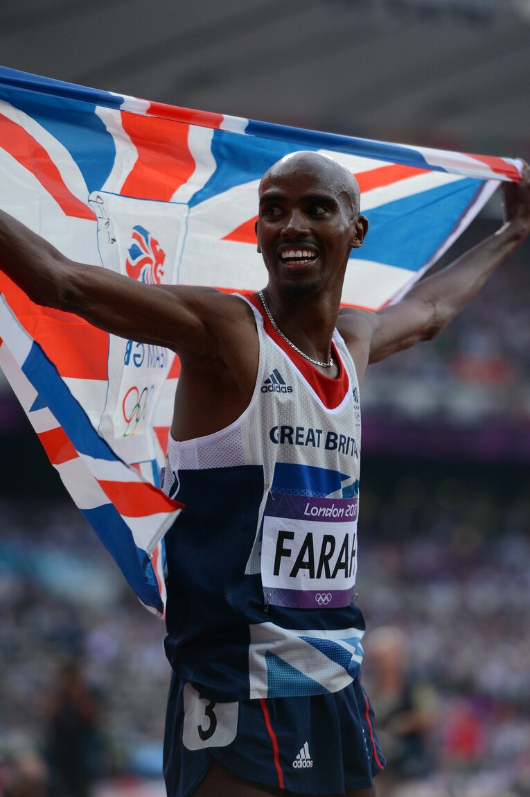 2012年ロンドン五輪のモハメド・ファラー　©JMPA