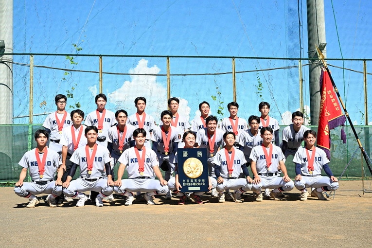 サラサラヘアが話題を呼んだ慶応 ©Naoya Sanuki