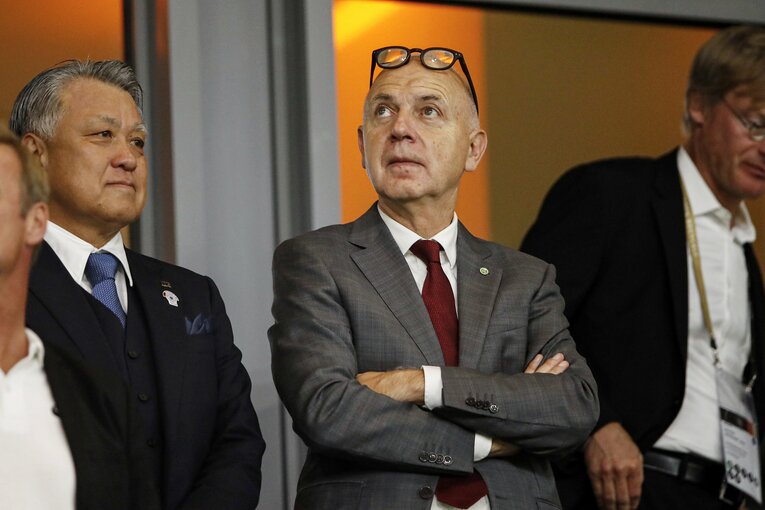 ノイエンドルフ会長　©Sipa USA/JIJI PRESS