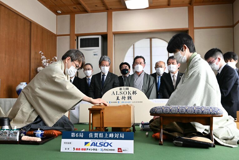 決着局となった第6局［代表撮影］　©JIJI PRESS