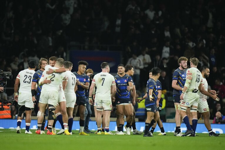 日本戦では実力を発揮したイングランド代表だったが、この秋は不安定な内容のゲームが多かった　©︎AP/AFLO