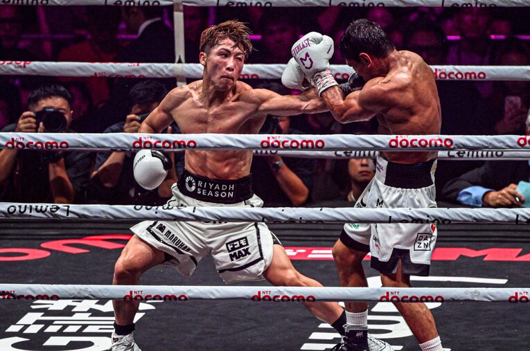 9月14日、アフマダリエフに勝利した井上尚弥 ／ photograph by Takuya Sugiyama