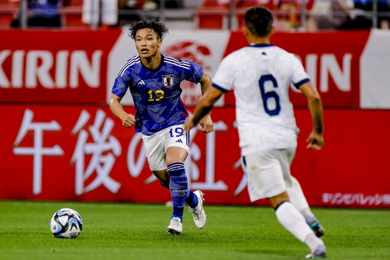 3月は未招集に終わった旗手怜央だが、6月は2試合に先発。器用さをアピールした　©︎Kiichi Matsumoto