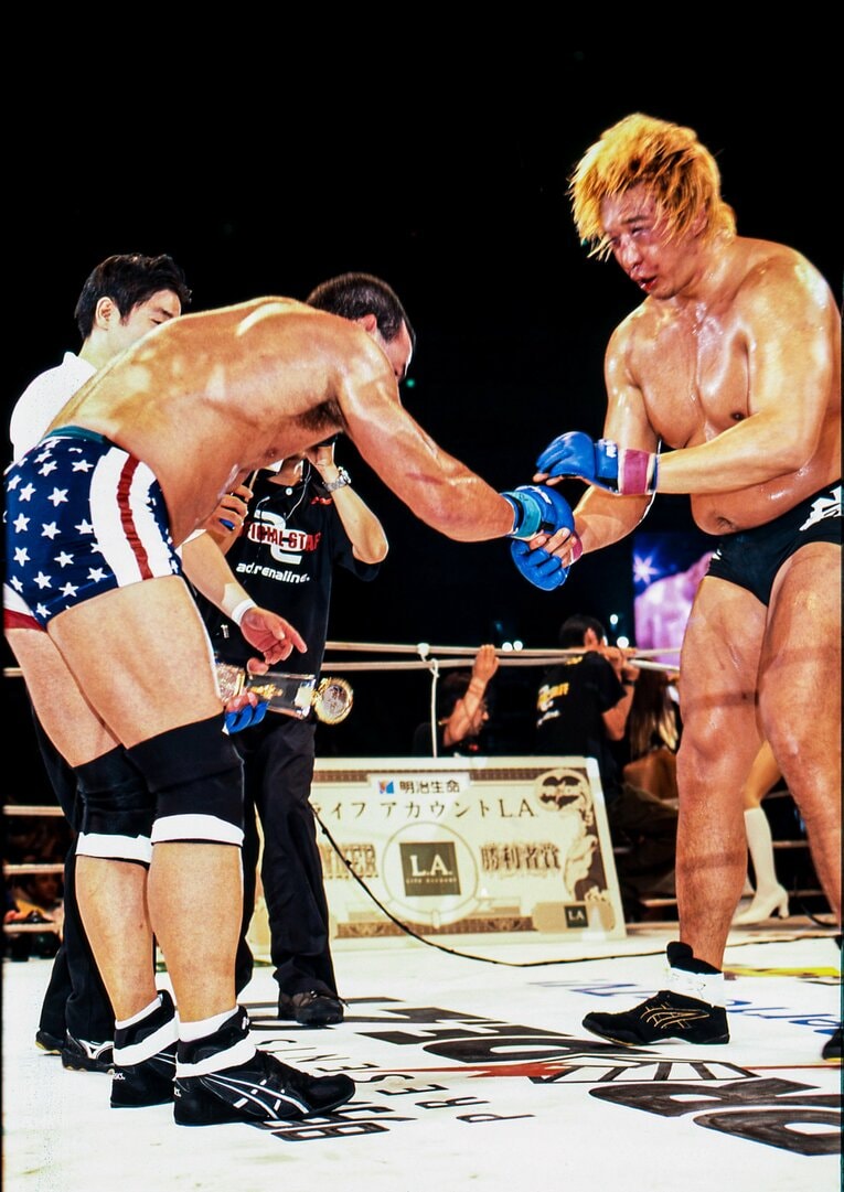 【アンケート4位】ドン・フライvs.高山善廣（2002年）©Susumu Nagao