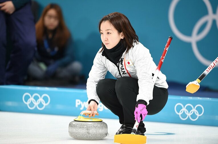 韓国との準決勝、勝負の最後を決めるのはスキップ藤澤五月の一投になるはずだ。 ／ photograph by Naoya Sanuki/JMPA