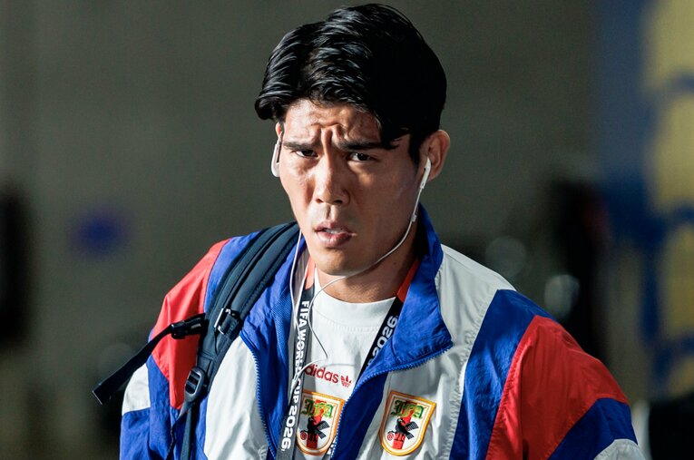 ブラジル戦での先発が予想される冨安健洋。ビニシウス封じは日本ナンバーワンのDFに託されるか ／ photograph by Kiichi Matsumoto/JMPA