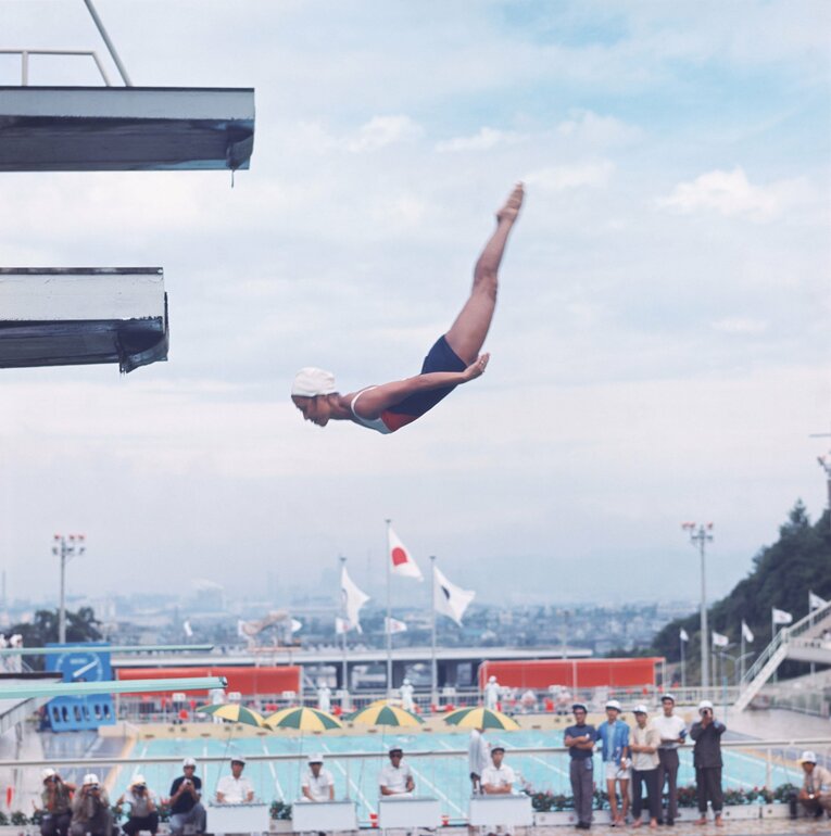 現役時代の馬淵かの子さん（1971年）　©AFLO