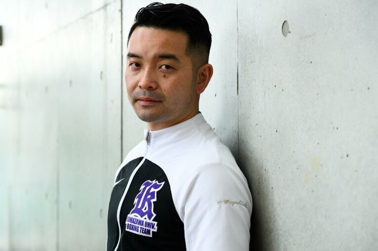 井上尚弥、井岡一翔、寺地拳四朗という現世界王者3人に勝利した経歴を持つ林田太郎。現在は母校・駒澤大学でボクシング部のコーチを務める ／ photograph by Hirofumi Kamaya