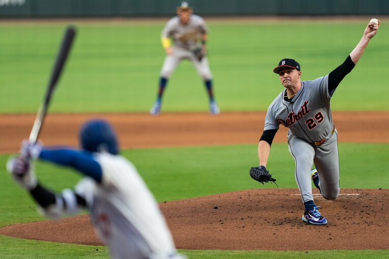 大谷との対戦が楽しみと口にしたスクバル　©Getty Images