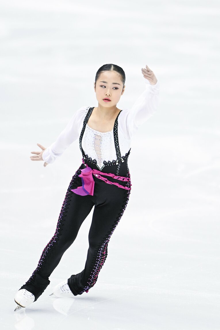 2023年全日本選手権、島田麻央の演技　©︎Asami Enomoto