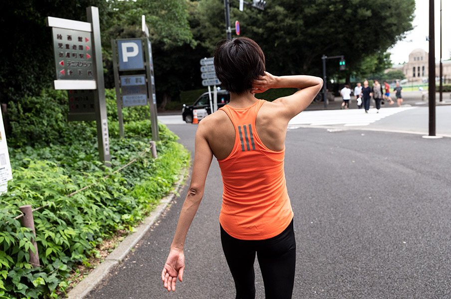 角田光代「私の速度、私のゴール」<Number Web> photograph by Shota Matsumoto