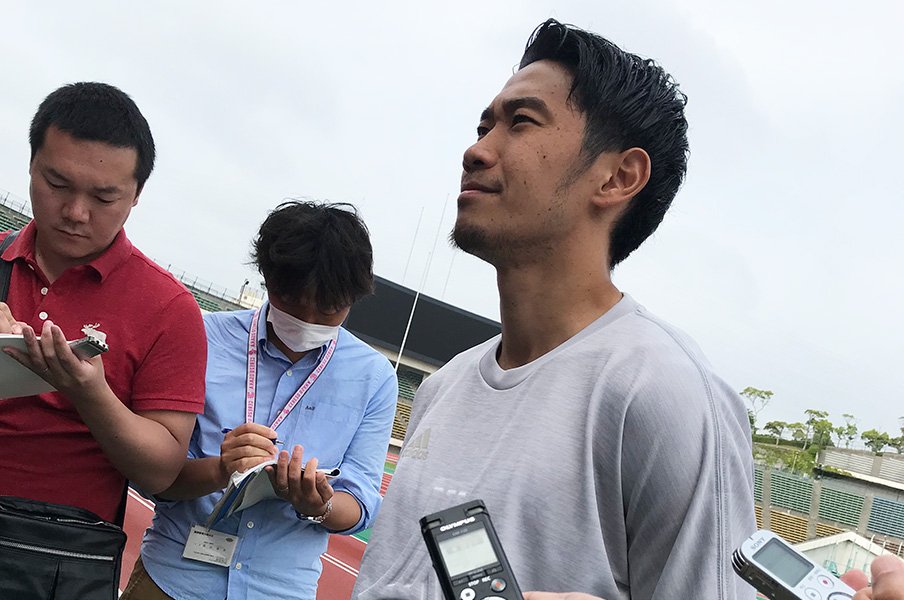 香川真司が発表直後に語ったこと。「コロンビア戦から逆算してきた」<Number Web> photograph by Yusuke Mimura