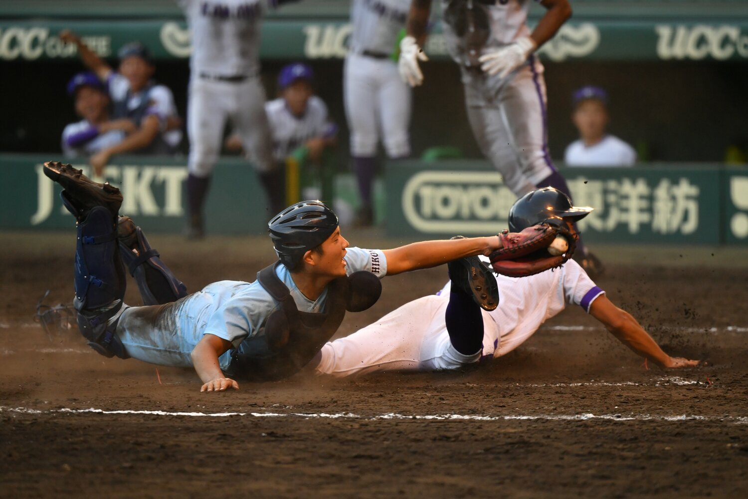 2018年、夏の甲子園。準々決勝の近江戦は、劇的なサヨナラ2ランスクイズで金足農が勝利した ©Hideki Sugiyama