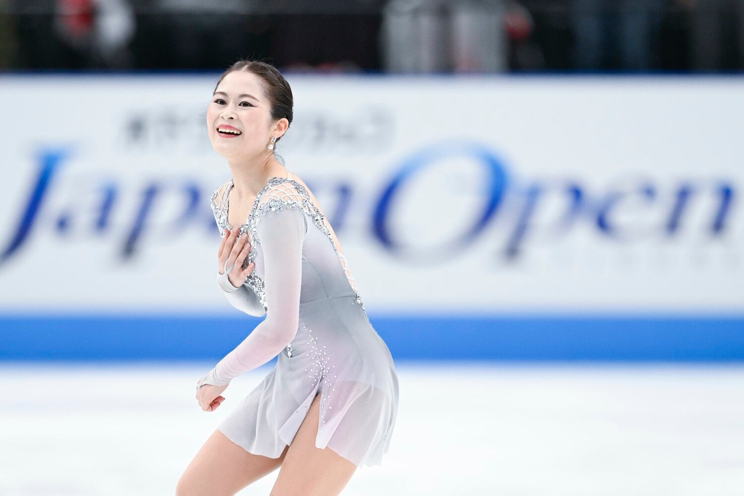 演技を終えて、笑顔を見せる宮原　©︎Asami Enomoto