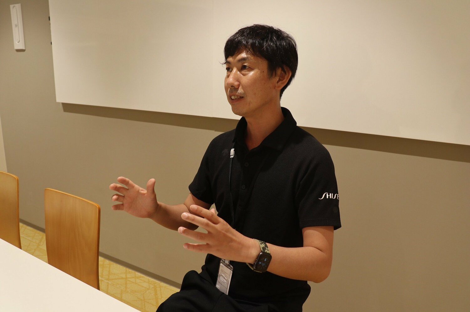 三浦と同じくかつて箱根路を走り、3000ｍ障害の前日本記録者でもある岩水氏　©資生堂ランニングクラブ