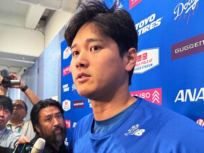 「ムネは要所要所で連絡を」ドジャース大谷翔平が登板直後、村上宗隆と岡本和真を思いやり…相手チーム約20人が“熱視線”フリー打撃で感覚のズレ修正＜Number Web＞ photograph by Naoyuki Yanagihara