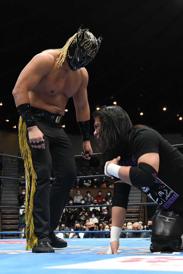 お互いに対戦を熱望してきたエル・デスペラードとDDTの佐々木大輔