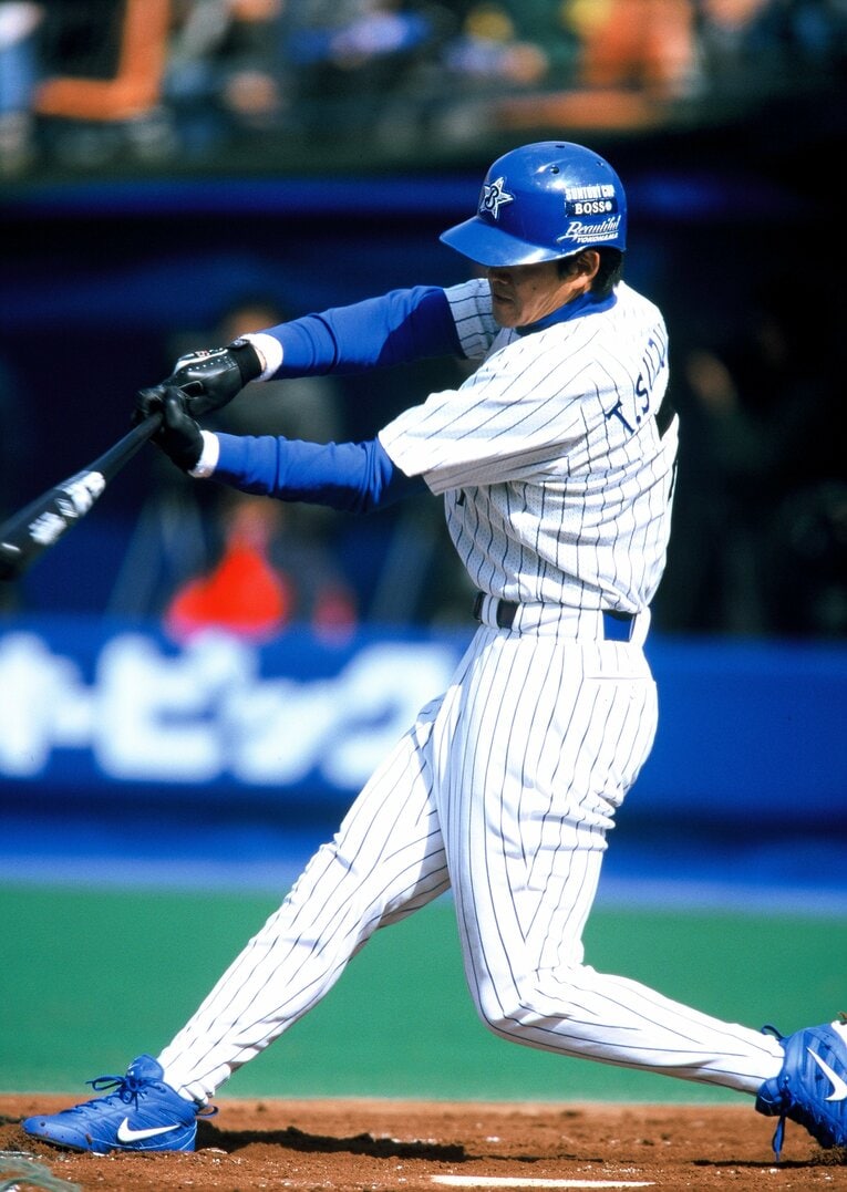 首位打者を2回獲得してマシンガン打線を引っ張った「ハマの安打製造機」鈴木尚典　©Koji Asakura