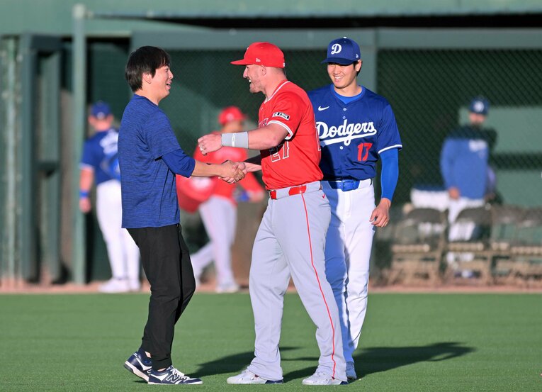 2024年春のドジャースキャンプで…　©JIJI PRESS