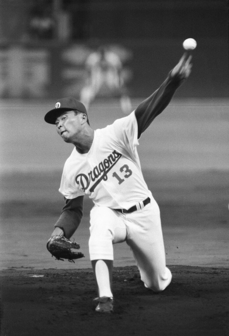 1987年8月9日、近藤のプロ初登板　©JIJI PRESS