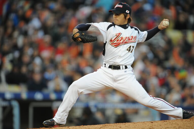 2009年WBC準決勝のアメリカ戦でも完璧なリリーフで決勝に導いた杉内の投球　©︎Naoya Sanuki