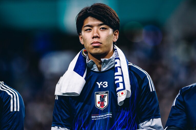 サッカー日本代表・森保一監督から期待を寄せられるDF高井幸大（20歳）。身長192cmはフィールドプレイヤーの中で最長身　©Kiichi Matsumoto