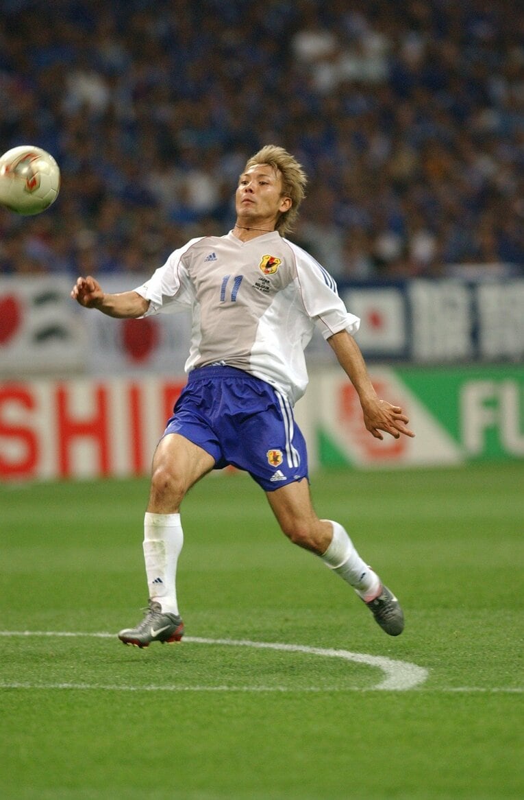 2002年日韓W杯ベルギー戦、鈴木隆行の“つま先ゴール”　©JMPA