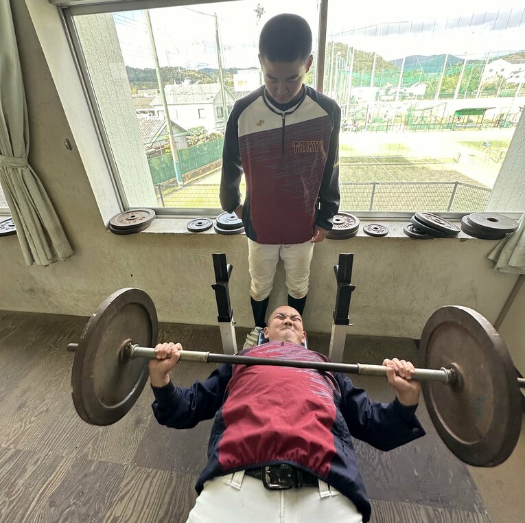 冷水孝輔のトレーニング風景　©Yuji Yanagawa