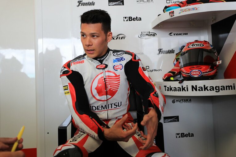 2017年、Moto2最終年の中上　©Satoshi Endo