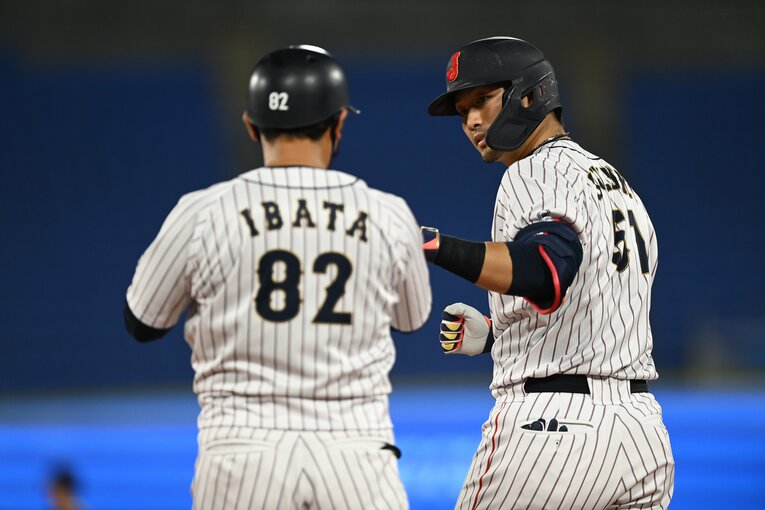 東京五輪の中軸を担った鈴木誠也の辞退は、攻守ともにやはり大きな影響があると言えそうだ　©Naoya Sanuki/JMPA