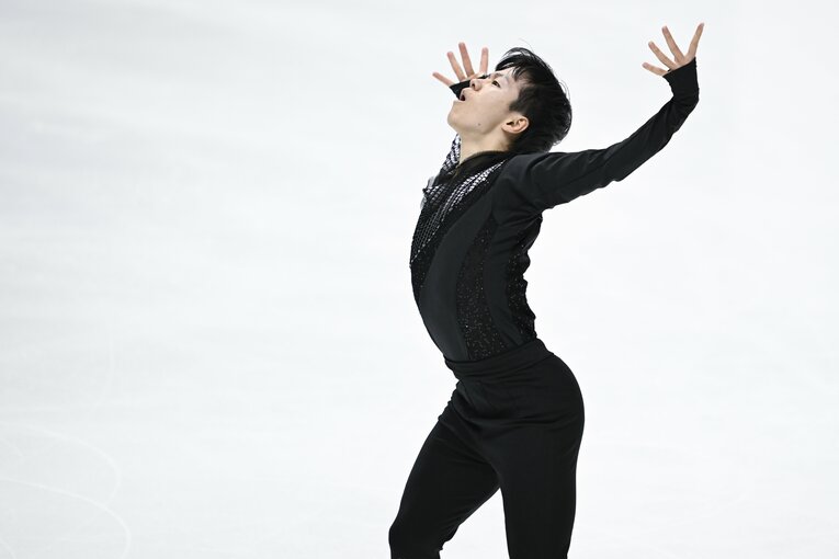 NHK杯ショート、鍵山の演技　©︎Asami Enomoto